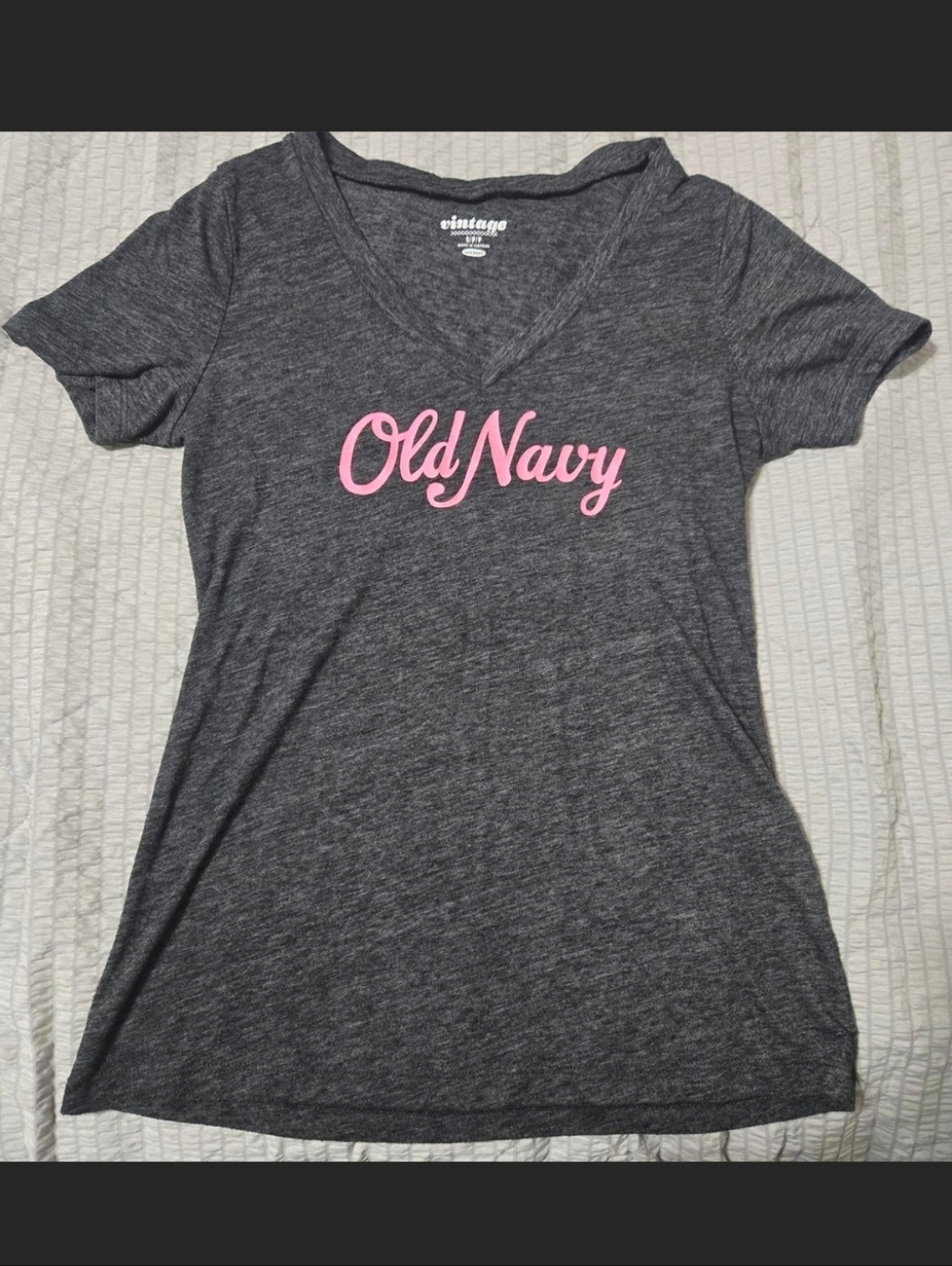 Vintage Old Navy Womans V Neck Tee